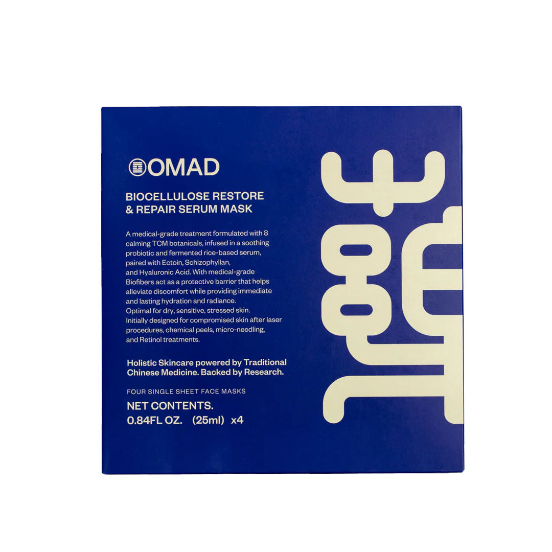 omad Biocellulose Serum Mask front of box