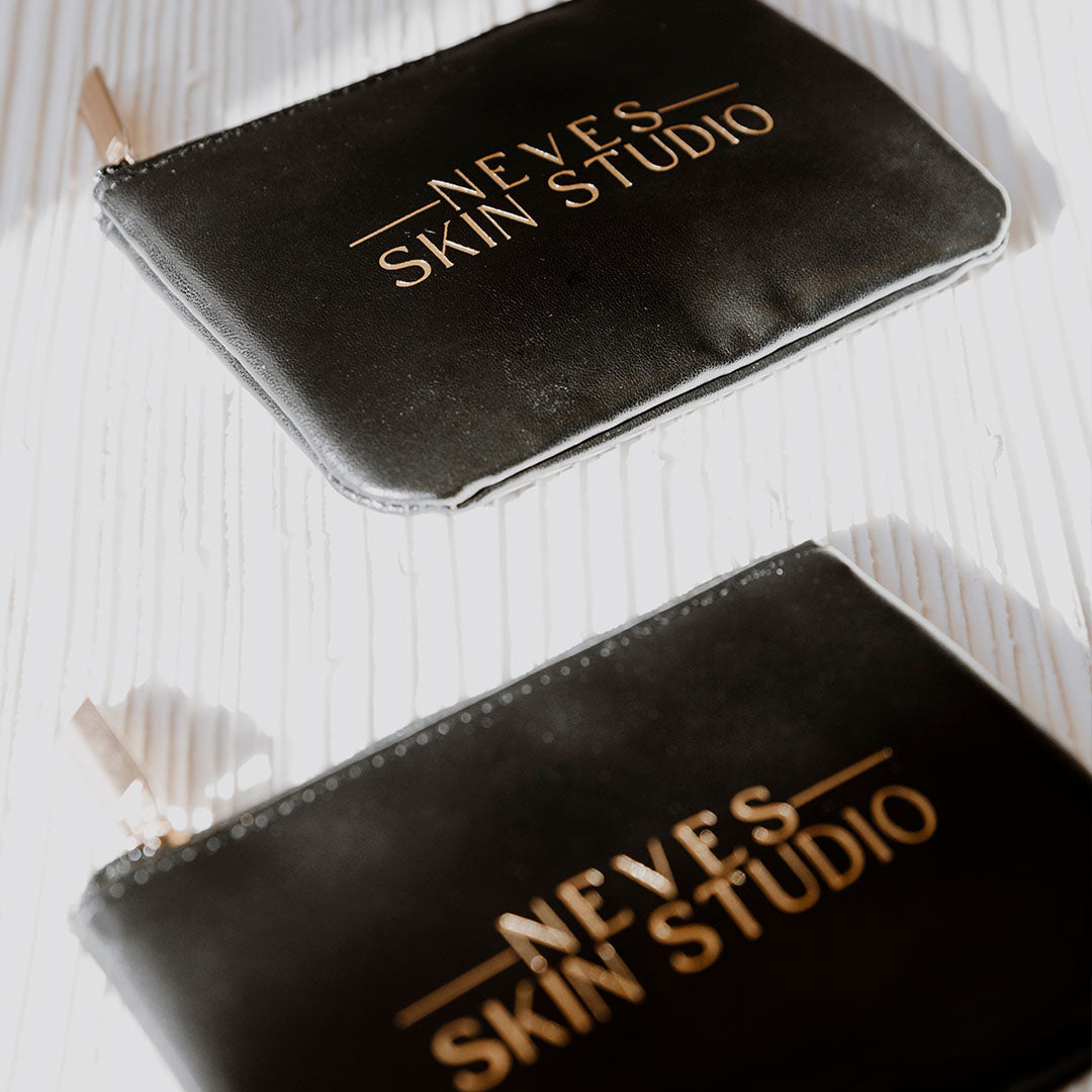 two Neves Skin Zipper Pouches